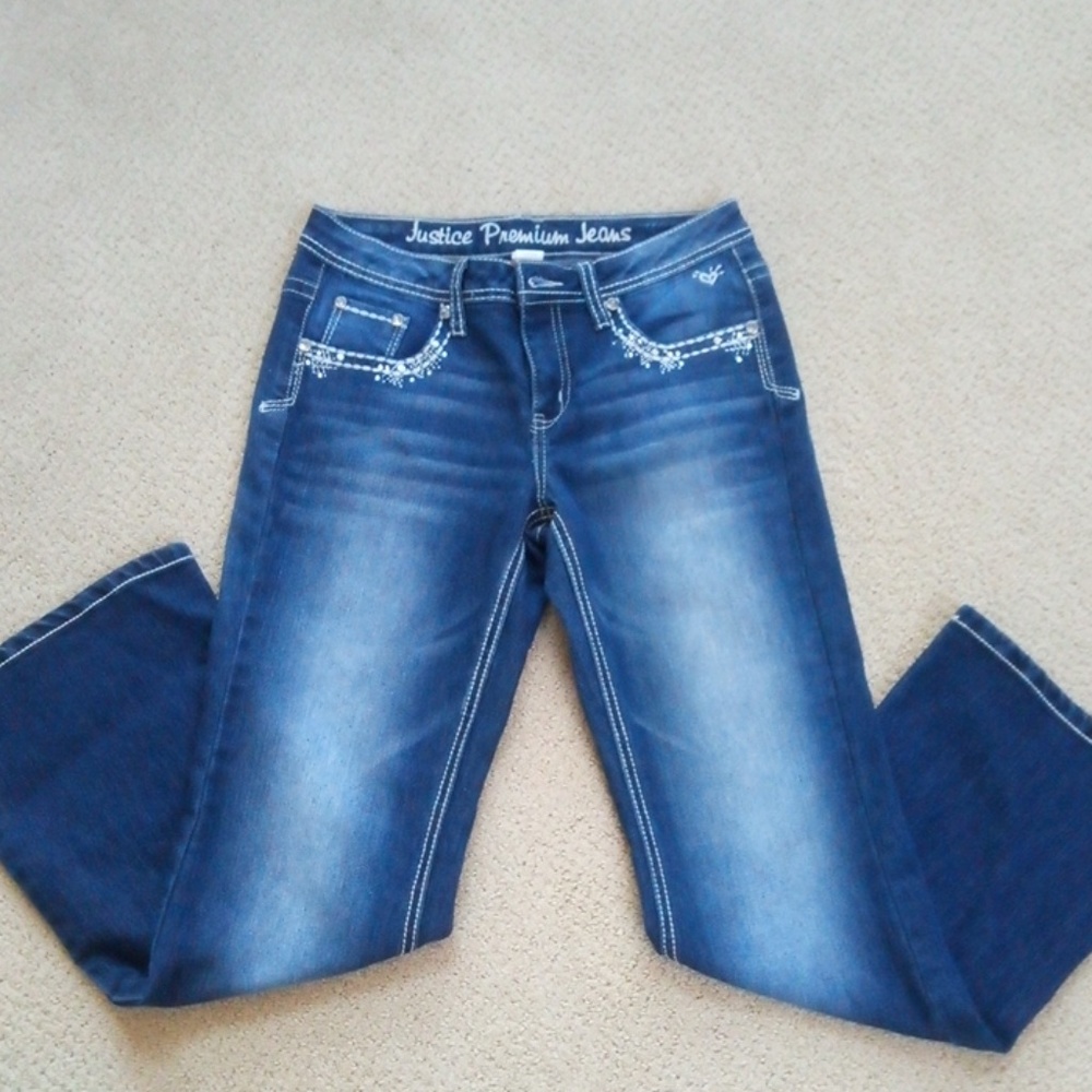 Cute Justice brand bootcut jeans!